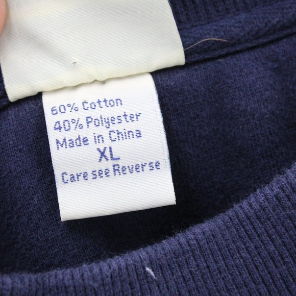 Vintage Leinenkugel's Chippewa Falls Crewneck Sweatshirt Mens Navy Blue XL USA - Picture 8 of 11